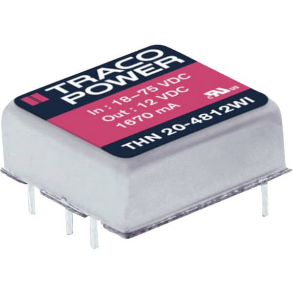 TracoPower THN 20-2411WI DC/DC-omvandlare kretskort 24 V/DC 5 V/DC 4 A 20 W Antal utgångar: 1 x Innehåll 1 st