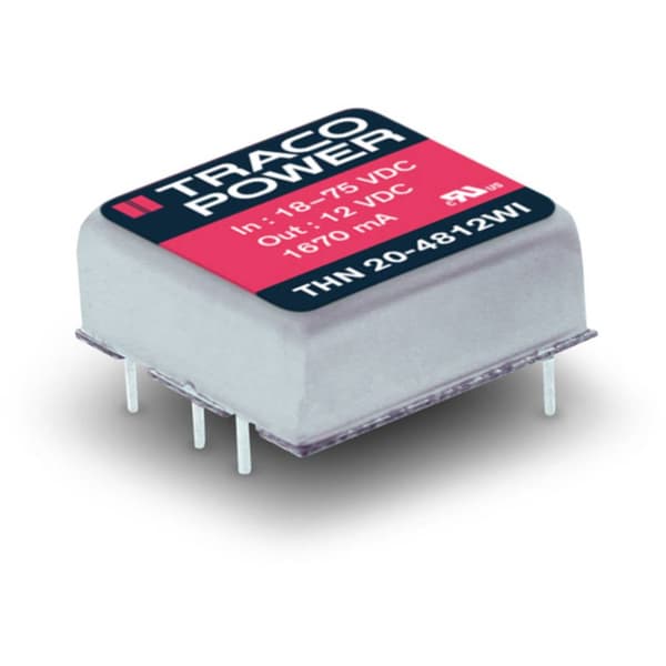 TracoPower THN 20-2411WI DC/DC-omvandlare kretskort 24 V/DC 5 V/DC 4 A 20 W Antal utgångar: 1 x Innehåll 1 st