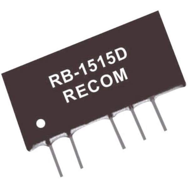 RECOM RB-1212D DC/DC-omvandlare kretskort 12 V/DC 5 V/DC 42 mA 1 W Antal utgångar: 2 x Innehåll 1 st