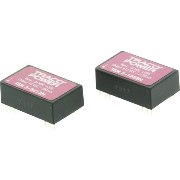 TracoPower TEM 3-0523N DC/DC-omvandlare kretskort 5 V/DC 15 V/DC, -15 V/DC 100 mA 3 W Antal utgångar: 2 x Innehåll 1 st