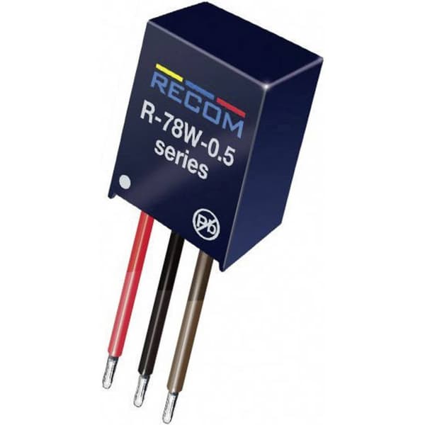 RECOM R-78W9.0-0.5 DC/DC-omvandlare kretskort 9 V 500 mA 4.5 W Antal utgångar: 1 x Innehåll 1 st