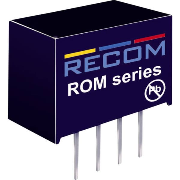RECOM ROM-1212S DC/DC-omvandlare kretskort 12 V/DC 12 V/DC 83 mA 1 W Antal utgångar: 1 x Innehåll 1 st