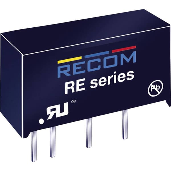 RECOM RE-0512S DC/DC-omvandlare kretskort 5 V/DC 12 V/DC 83 mA 1 W Antal utgångar: 1 x Innehåll 1 st