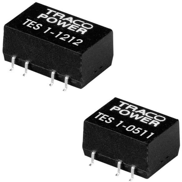 TracoPower TES 1-2421 DC/DC-omvandlare SMD 24 V/DC 5 V/DC, -5 V/DC 100 mA 1 W Antal utgångar: 2 x Innehåll 1 st