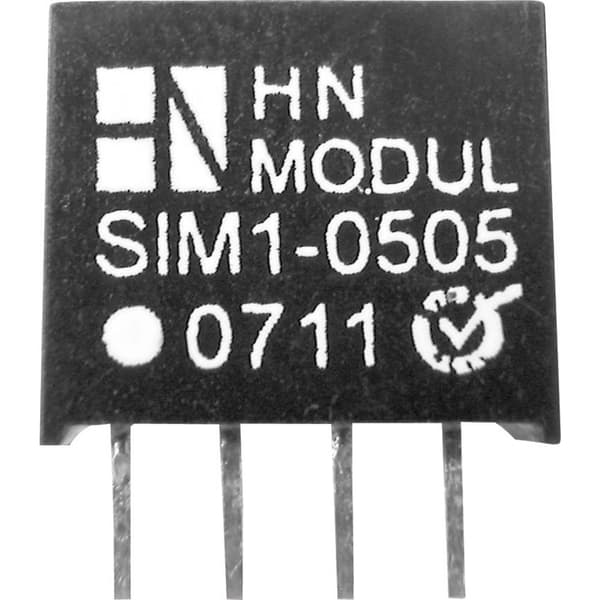 HN Power SIM1-2403-SIL4 DC/DC-omvandlare kretskort 24 V/DC 3 V/DC 300 mA 1 W Antal utgångar: 1 x Innehåll 1 st