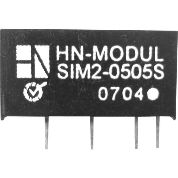 HN Power SIM2-0515S-SIL7 DC/DC-omvandlare kretskort 5 V/DC 15 V/DC 132 mA 2 W Antal utgångar: 1 x Innehåll 1 st