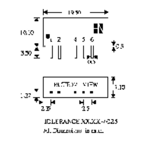 HN Power SIM2-0515D-SIL7 DC/DC-omvandlare kretskort 5 V/DC 15 V/DC, -15 V/DC 66 mA 2 W Antal utgångar: 2 x Innehåll 1 s