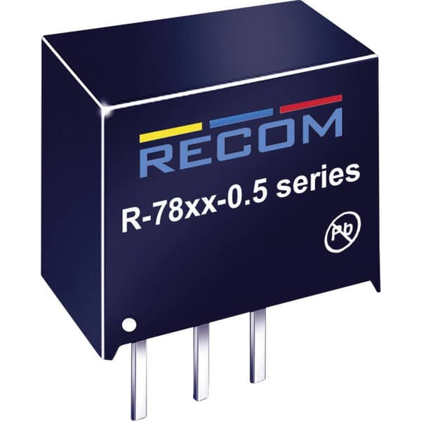 RECOM R-786.5-0.5 DC/DC-omvandlare kretskort 6.5 V/DC 0.5 A 3.75 W Antal utgångar: 1 x Innehåll 1 st
