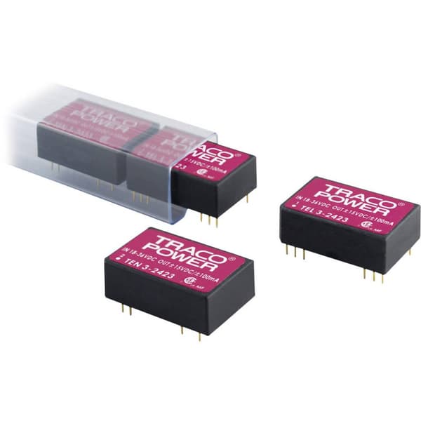 TracoPower TEN 3-2423 DC/DC-omvandlare kretskort 24 V/DC 15 V/DC, -15 V/DC 100 mA 3 W Antal utgångar: 2 x Innehåll 1 st