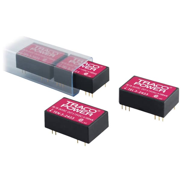 TracoPower TEN 3-2423 DC/DC-omvandlare kretskort 24 V/DC 15 V/DC, -15 V/DC 100 mA 3 W Antal utgångar: 2 x Innehåll 1 st