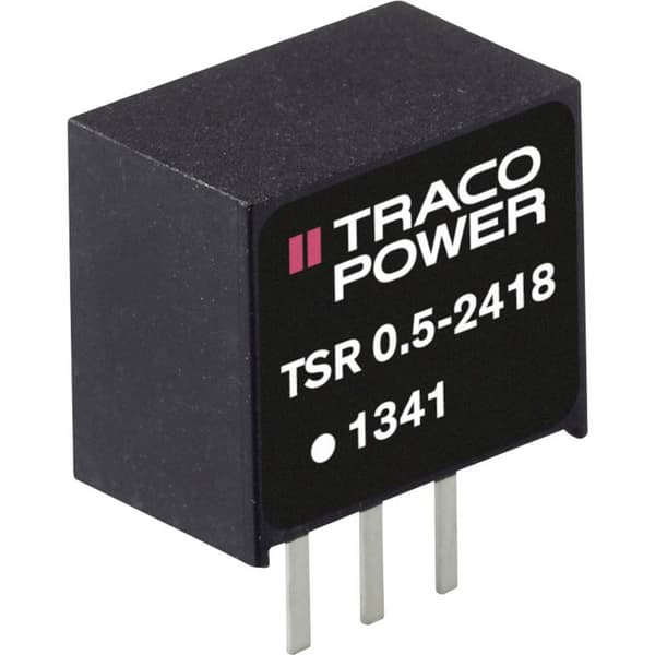 TracoPower TSR 0.5-2433SM DC/DC-omvandlare SMD 24 V/DC 12 V/DC 500 mA Antal utgångar: 1 x Innehåll 1 st