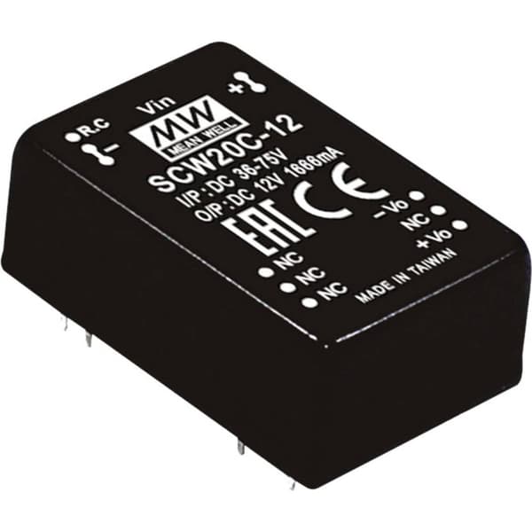 MW Mean Well SCW20C-15 DC/DC-omvandlar-modul 1.333 A 20 W Antal utgångar: 1 x Innehåll 1 st