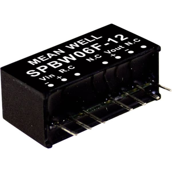 MW Mean Well SPBW06F-05 DC/DC-omvandlar-modul 1.2 A 6 W Antal utgångar: 1 x Innehåll 1 st