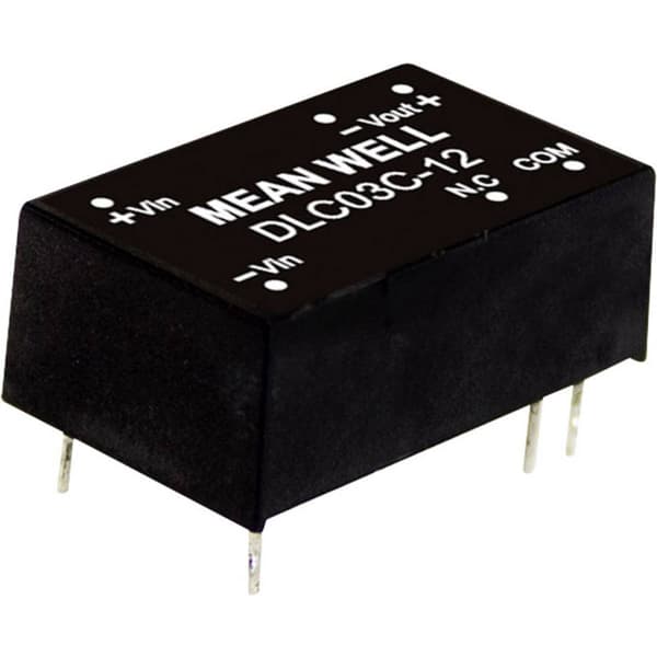 MW Mean Well DLC03B-12 DC/DC-omvandlar-modul 125 mA 3 W Antal utgångar: 2 x Innehåll 1 st