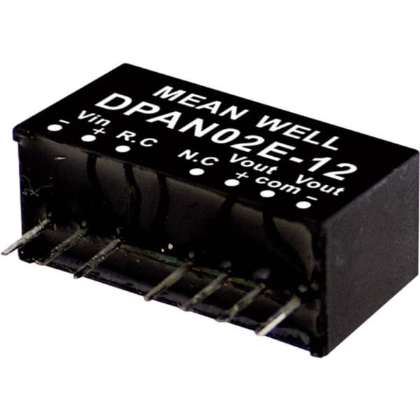 MW Mean Well DPAN02A-12 DC/DC-omvandlar-modul 83 mA 2 W Antal utgångar: 2 x Innehåll 1 st