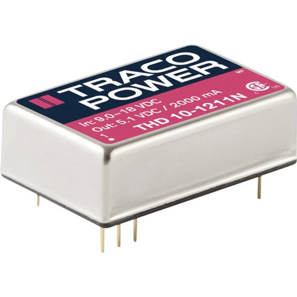 TracoPower THD 10-1212N DC/DC-omvandlare kretskort 12 V/DC 12 V/DC 833 mA 10 W Antal utgångar: 1 x Innehåll 1 st