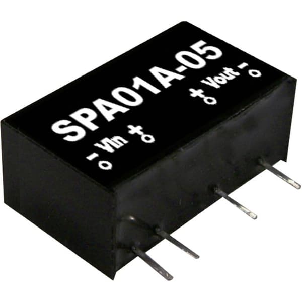 MW Mean Well SPA01B-05 DC/DC-omvandlar-modul 200 mA 1 W Antal utgångar: 1 x Innehåll 1 st