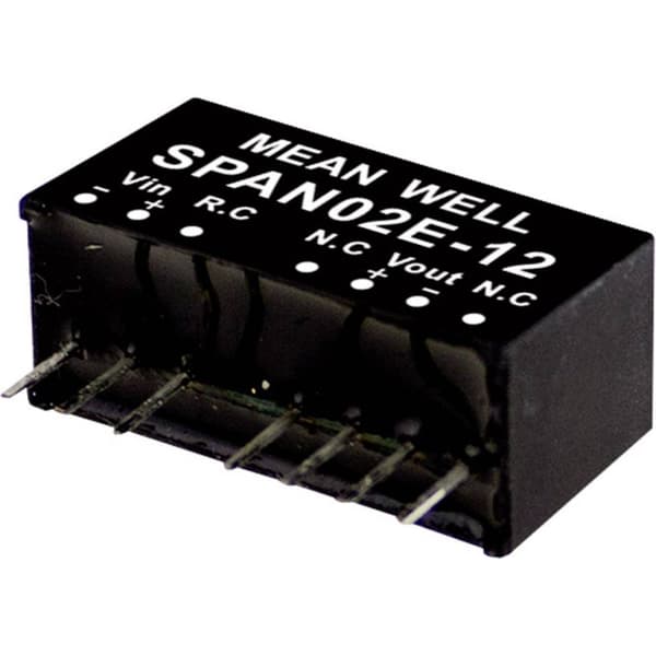 MW Mean Well SPAN02B-05 DC/DC-omvandlar-modul 400 mA 2 W Antal utgångar: 1 x Innehåll 1 st