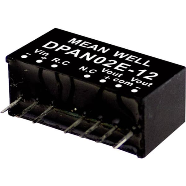 MW Mean Well DPAN02E-05 DC/DC-omvandlar-modul 200 mA 2 W Antal utgångar: 2 x Innehåll 1 st