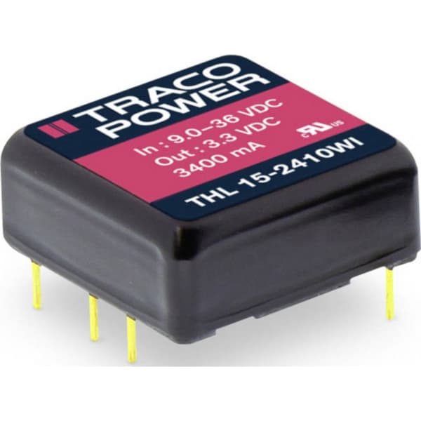 TracoPower THL 15-2412WI DC/DC-omvandlare kretskort 1.25 A 15 W Antal utgångar: 1 x Innehåll 1 st