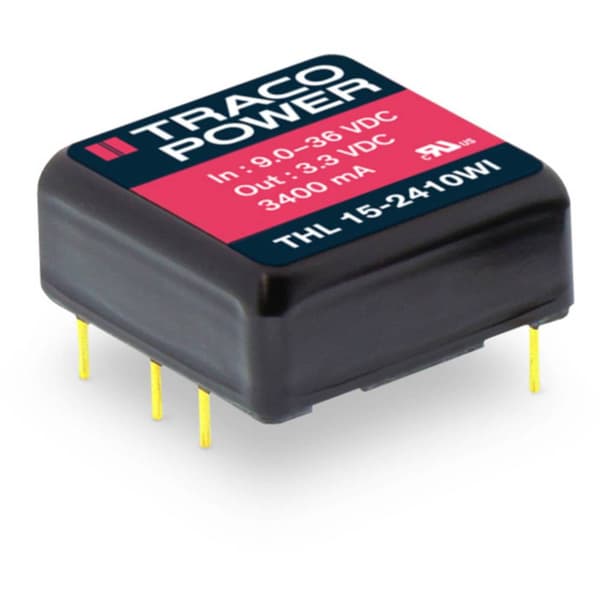 TracoPower THL 15-2412WI DC/DC-omvandlare kretskort 1.25 A 15 W Antal utgångar: 1 x Innehåll 1 st