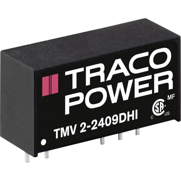 TracoPower TMV 2-2409DHI DC/DC-omvandlare kretskort 24 V/DC 9 V/DC, -9 V/DC 112 mA 2 W Antal utgångar: 2 x Innehåll 1 s