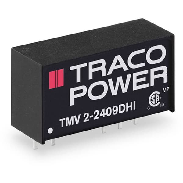 TracoPower TMV 2-2409DHI DC/DC-omvandlare kretskort 24 V/DC 9 V/DC, -9 V/DC 112 mA 2 W Antal utgångar: 2 x Innehåll 1 s