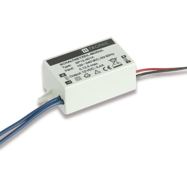 H-Tronic SP-12-401 A AC/DV-nätdel för kretskort 12 V/DC 0.4 A 4.8 W