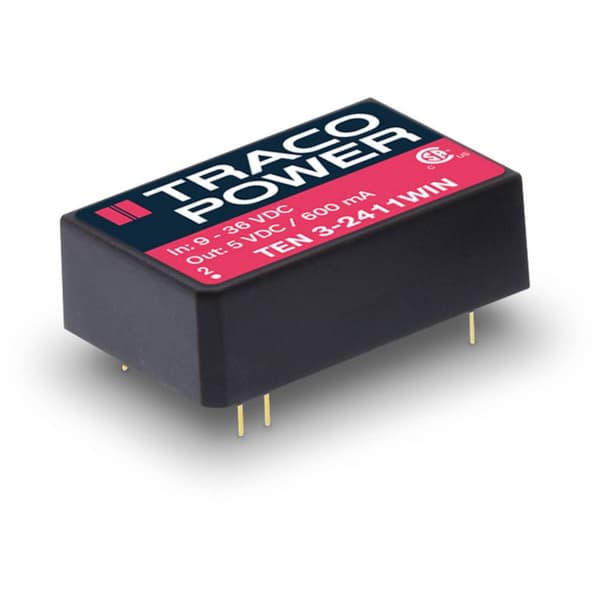 TracoPower TEN 3-2422WIN DC/DC-omvandlare kretskort 24 V/DC 12 V/DC, -12 V/DC 125 mA 3 W Antal utgångar: 2 x Innehåll 1