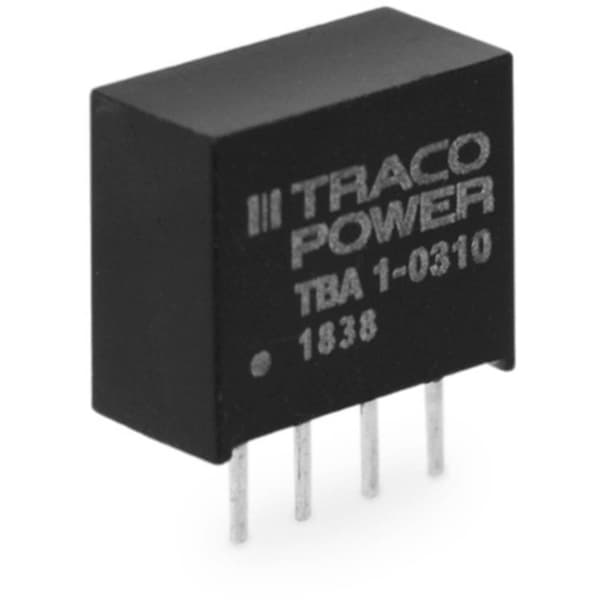 TracoPower TBA 1-0311 DC/DC-omvandlare kretskort 200 mA 1 W Antal utgångar: 1 x Innehåll 1 st