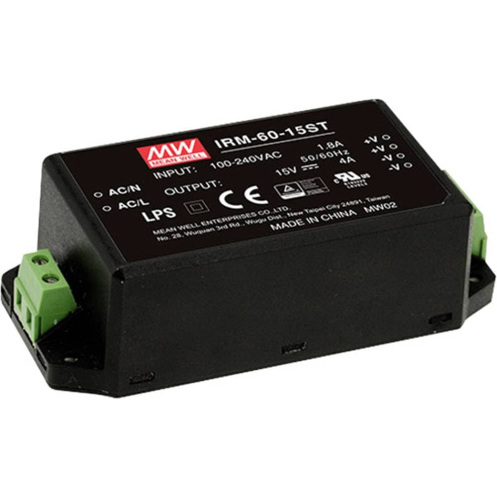 AC/DV-nätdel för kretskort Mean Well IRM-60-24ST 60 W
