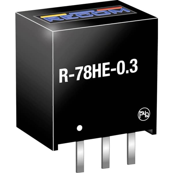 RECOM R-78HE5.0-0.3 DC/DC-omvandlare kretskort 300 mA Antal utgångar: 1 x Innehåll 1 st