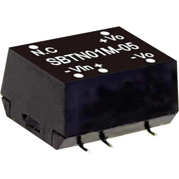 MW Mean Well SBTN01M-05 DC/DC-omvandlar-modul 200 mA 1 W Antal utgångar: 1 x Innehåll 1 st