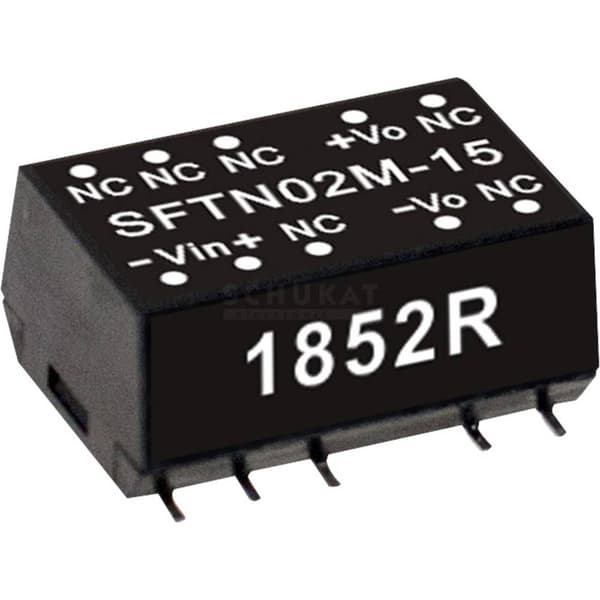 MW Mean Well SFTN02N-12 DC/DC-omvandlar-modul 167 mA 2 W Antal utgångar: 1 x Innehåll 1 st