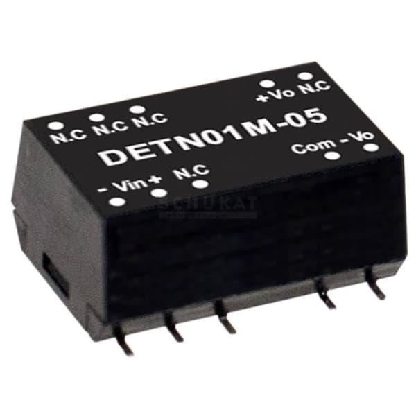 MW Mean Well DETN01L-15 DC/DC-omvandlar-modul 34 mA 1 W Antal utgångar: 2 x Innehåll 1 st