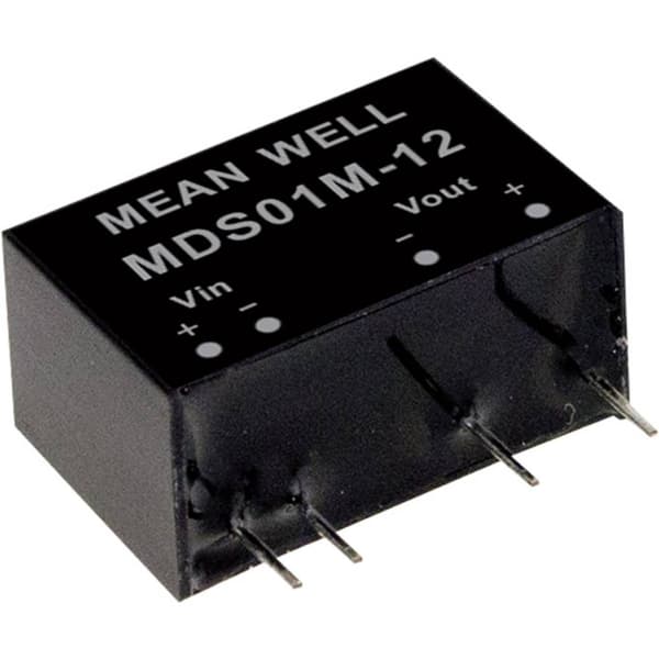 MW Mean Well MDS01L-12 DC/DC-omvandlar-modul 84 mA 1 W Antal utgångar: 1 x Innehåll 1 st