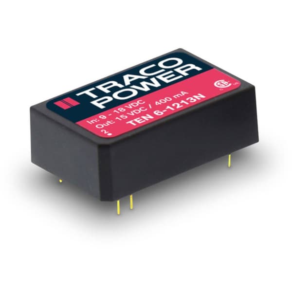 TracoPower TEN 6-2412N DC/DC-omvandlare kretskort 24 V/DC 12 V/DC 500 mA 6 W Antal utgångar: 1 x Innehåll 1 st