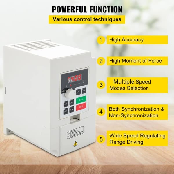3KW 4HP VFD frekvensomriktare, intelligent digital display, kraftfull och stabil prestanda, låg brusdrift, effektiv värmeavledning