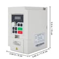 Miniatyrbild 11 av 11: 3KW 4HP VFD frekvensomriktare, intelligent digital display, kraftfull och stabil prestanda, låg brusdrift, effektiv värmeavledning