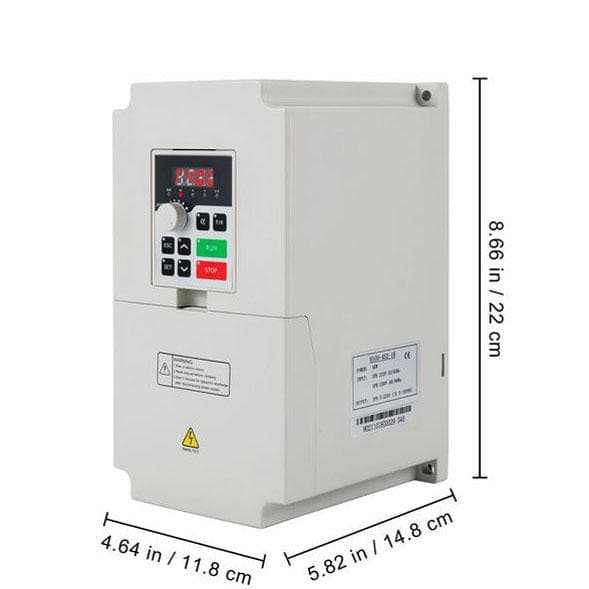 4KW 5.5HP VFD frekvensomriktare, intelligent digital display, kraftfull och stabil prestanda, låg brusdrift, effektiv värmeavledning, flera skydd