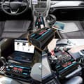 Miniatyrbild 2 av 8: 300W 12V till 220V bil strömriktare med dubbel USB/dubbel digital display, modifierad sinusvåg, multipelskydd