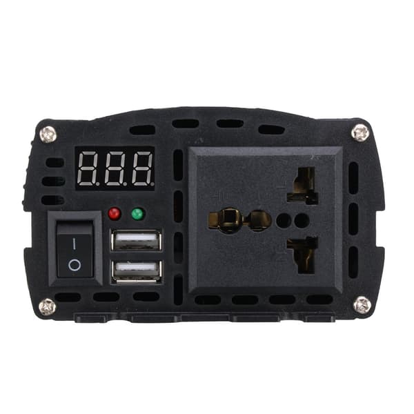 12V till 220V omvandlare 1000W Pure Sine Wave Power Inverter Dubbel USB LED-skärm
