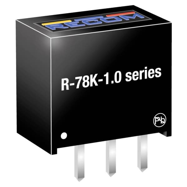 RECOM R-78K5.0-1.0 DC/DC-omvandlare 5 V 1 A 5 W Innehåll 1 st