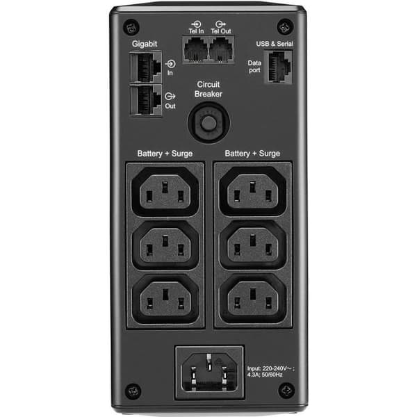 APC BR650MI strömskydd (UPS) Linjeinteraktiv 0,65 kVA 390 W 6 AC-utgångar