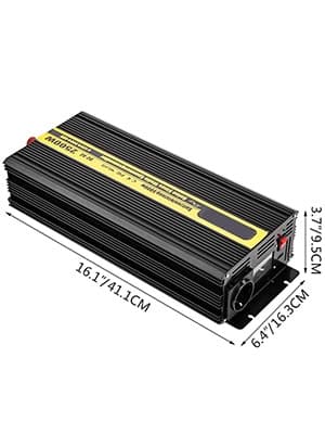 2500W DC12V-AC230V ren sinusvåg solomriktare med fjärrkontroll, LCD-skärm, höghastighets dubbla kylfläktar, flera säkerhetsskydd