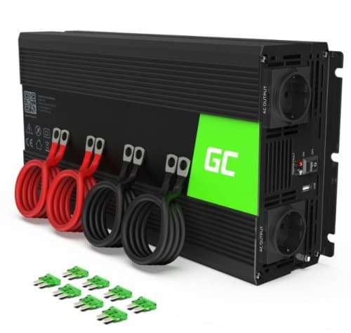 Przetwornica 12V/230V 2000W/4000W Mod sinus Sort
