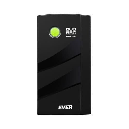 EVER DUO 550 AVR USB LINE INTERAKTIVITET 550 VA 330 W 4 UTGÅNG(AR) C