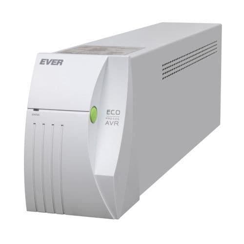 UPS - EVER - ECO PRO 1000 AVR CDS - 1 kVA - 650 W - 2 AC-utgångar