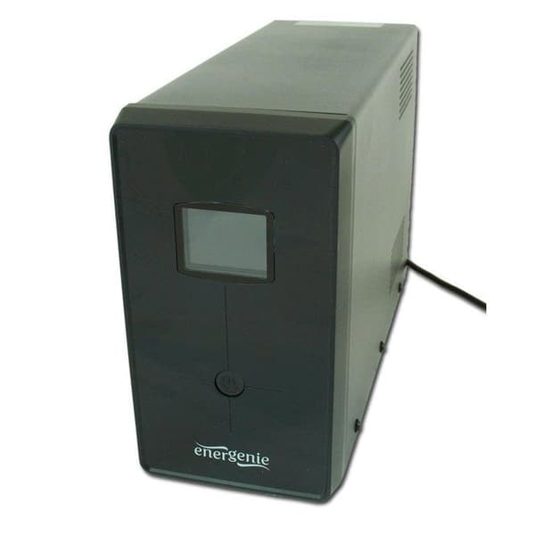 Ondulator - Linjeinteraktiv - 1200 VA - 3 C13-uttag - 1 USB-uttag - LCD-skärm Svart