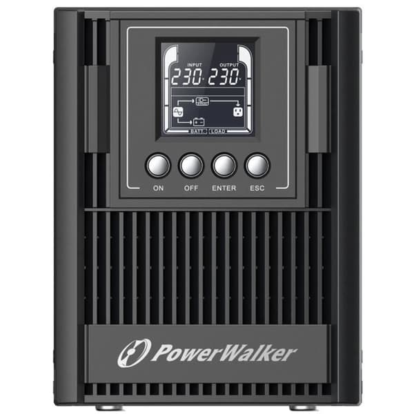 Inverter - POWERWALKER - VFI 1000 AT FR - Dubbelkonvertering (online) - 1 kVA - 900 W Svart